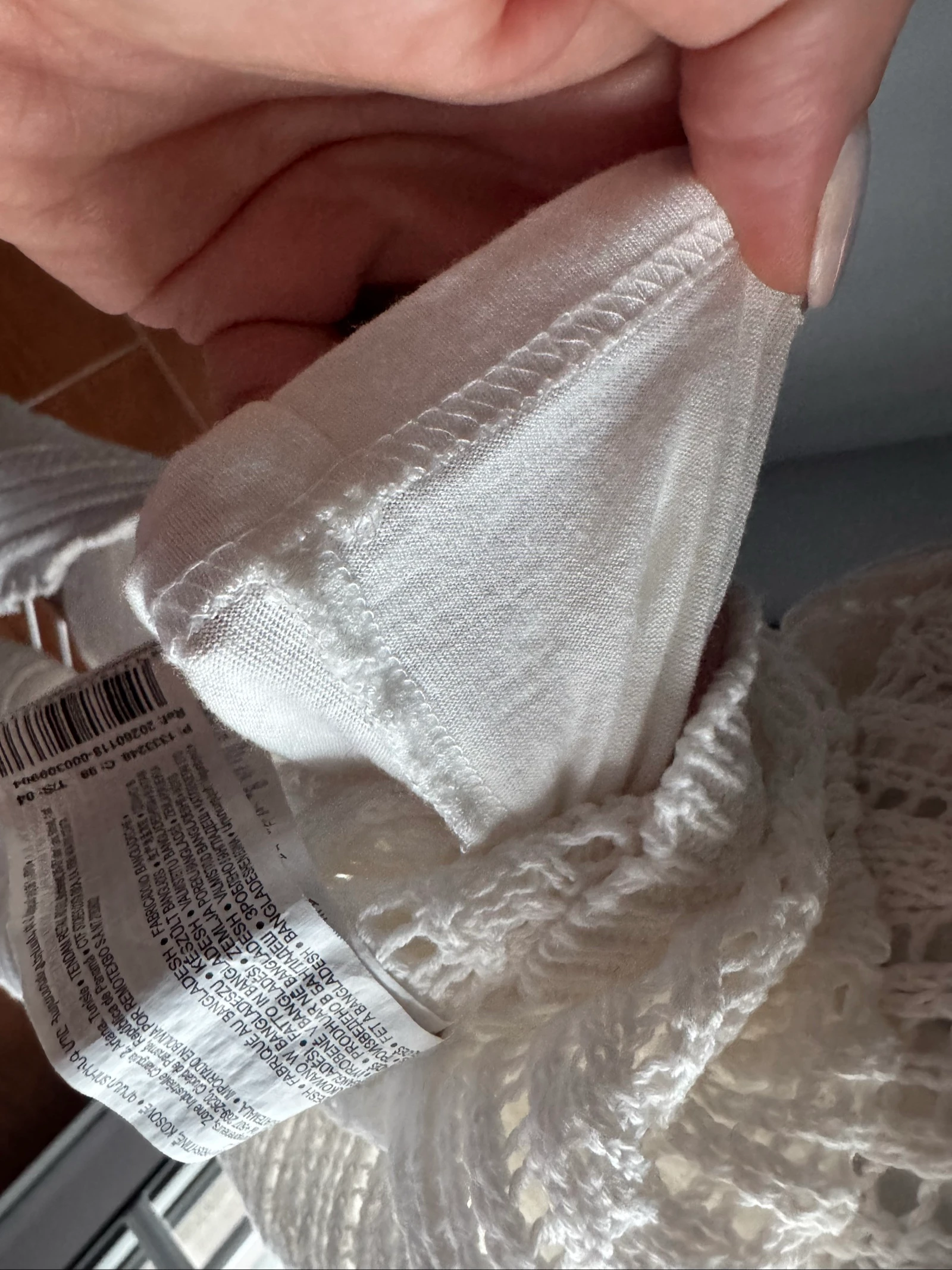 Vestido blanco de punto Springfield L – 100% Algodón – Usado 1 vez – photo 13